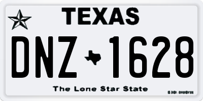 TX license plate DNZ1628