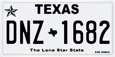 TX license plate DNZ1682