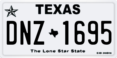TX license plate DNZ1695