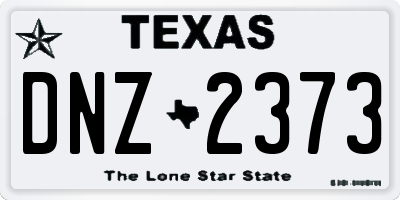 TX license plate DNZ2373