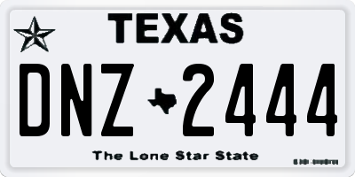 TX license plate DNZ2444