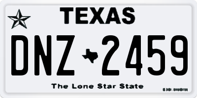 TX license plate DNZ2459