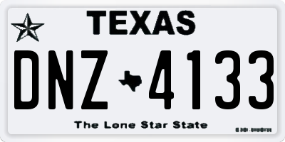 TX license plate DNZ4133