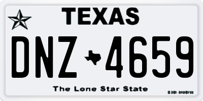 TX license plate DNZ4659