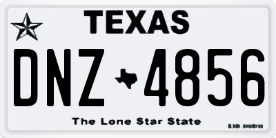 TX license plate DNZ4856