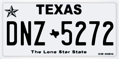 TX license plate DNZ5272