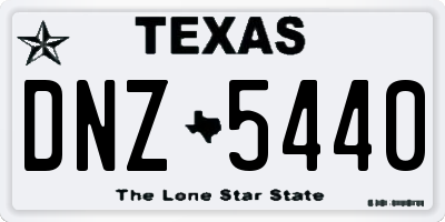 TX license plate DNZ5440