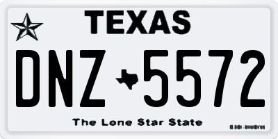 TX license plate DNZ5572