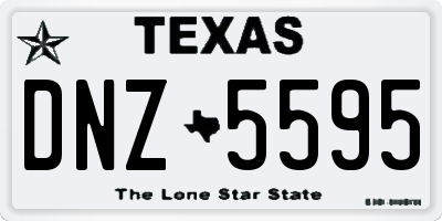 TX license plate DNZ5595