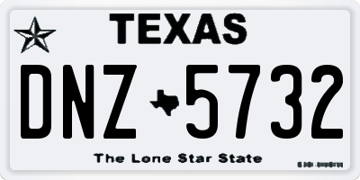 TX license plate DNZ5732