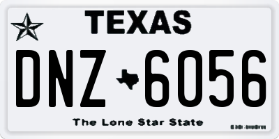 TX license plate DNZ6056