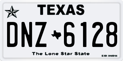 TX license plate DNZ6128