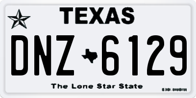 TX license plate DNZ6129