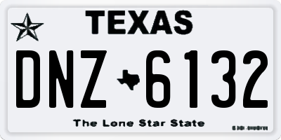 TX license plate DNZ6132