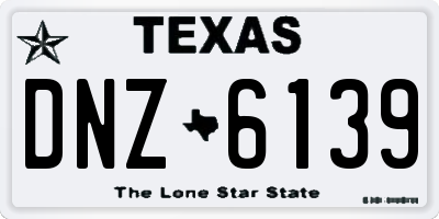 TX license plate DNZ6139