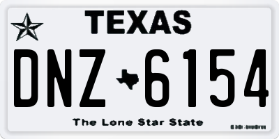 TX license plate DNZ6154