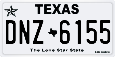 TX license plate DNZ6155