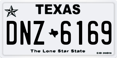 TX license plate DNZ6169