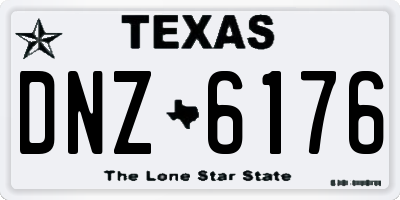 TX license plate DNZ6176