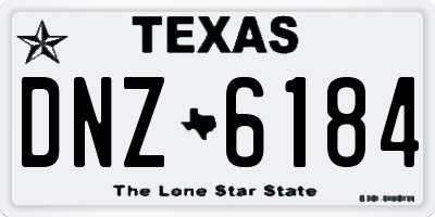 TX license plate DNZ6184