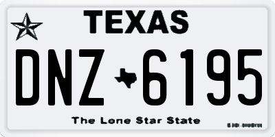 TX license plate DNZ6195