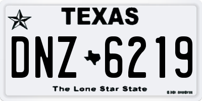 TX license plate DNZ6219