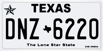 TX license plate DNZ6220