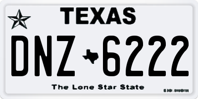 TX license plate DNZ6222