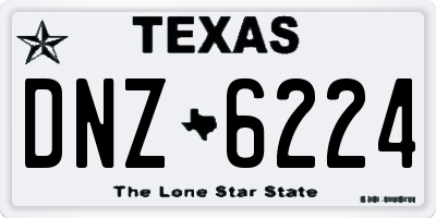 TX license plate DNZ6224