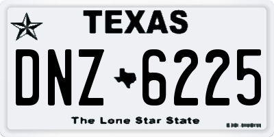 TX license plate DNZ6225