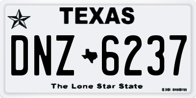 TX license plate DNZ6237