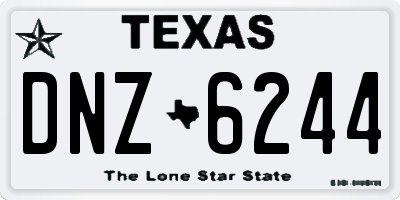 TX license plate DNZ6244