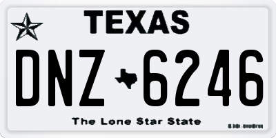 TX license plate DNZ6246