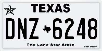 TX license plate DNZ6248