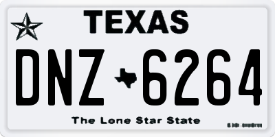 TX license plate DNZ6264