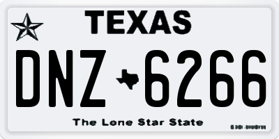 TX license plate DNZ6266