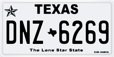 TX license plate DNZ6269