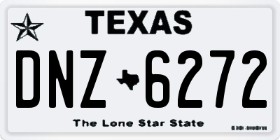 TX license plate DNZ6272