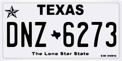 TX license plate DNZ6273