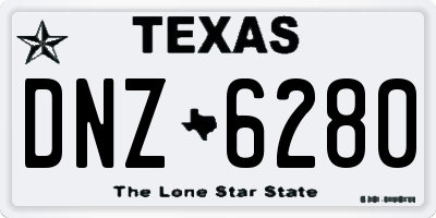 TX license plate DNZ6280