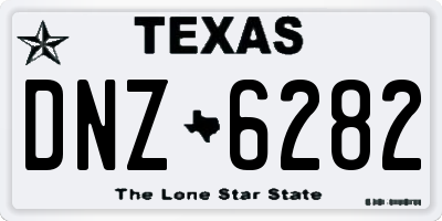 TX license plate DNZ6282