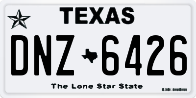 TX license plate DNZ6426