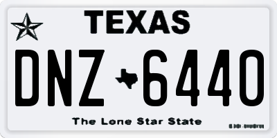 TX license plate DNZ6440
