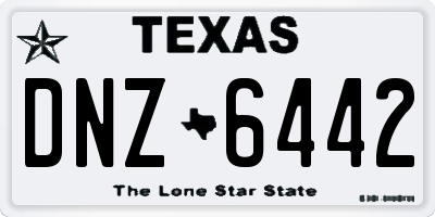 TX license plate DNZ6442