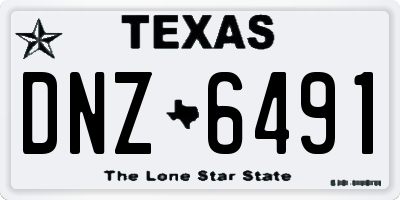 TX license plate DNZ6491