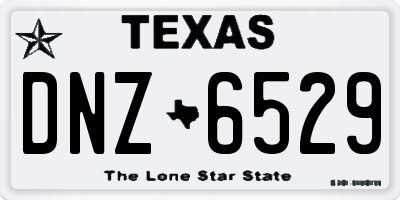 TX license plate DNZ6529