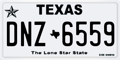 TX license plate DNZ6559