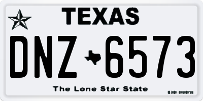 TX license plate DNZ6573