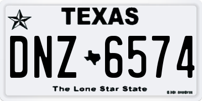 TX license plate DNZ6574