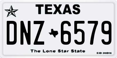TX license plate DNZ6579